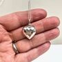 Sterling Silver Heart Locket Necklace, thumbnail 2 of 5