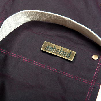 Personalised Heritage Waxed Cotton And Leather Apron, 10 of 12