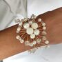 Elegant Pearl And Crystal Wrist Corsage For Weddings, thumbnail 1 of 6