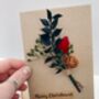 Dried Flower Christmas Card, thumbnail 3 of 5
