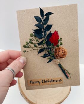 Dried Flower Christmas Card, 3 of 5