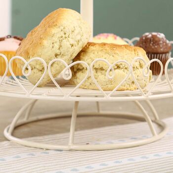 Vintage Hearts Home Baking Cake Stand, 7 of 9