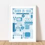 Born In 1935 Personalised 90th Birthday Fact Poster, thumbnail 7 of 9