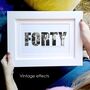 Personalised 40th Forty Birthday Photo Gift, thumbnail 3 of 9