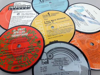 Christmas Vinyl Record Coasters To Purchase As Individuals Or Make A Set| Music Lover | Slade, Wizzard, Shaky, Etc, 5 of 9