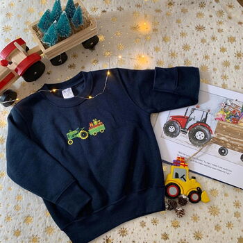 Vintage Tractor Christmas Jumper, 2 of 3