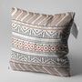 Aztec Pattern Cushion Cover With Geometric Brown Lines, thumbnail 3 of 7