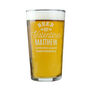 Personalised Beer My Valentine Pint Glass, thumbnail 3 of 3