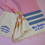 Personalised Cotton Larger Beach Towel, Shawl, thumbnail 7 of 12
