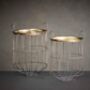 Brass And Metal Open Cut Side Tables, thumbnail 1 of 1