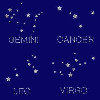 Star Sign Personalised Cushion Birthday Gift, 7 of 8