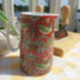 Small Jug In Red Strawberry Thief Design, thumbnail 2 of 9