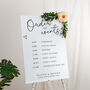 Scattered Hearts Order Of Events Wedding Sign, thumbnail 1 of 3