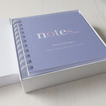Personalised To Do 'Notes' Small Notebook, 2 of 10