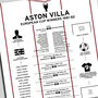 Aston Villa 1981–82 European Cup Football Poster, thumbnail 2 of 2