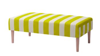 Hand Painted Upholstered Stripe Coffee Table Ottoman, 12 of 12