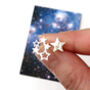 Mismatched Magic Star With Initial Earrings, thumbnail 1 of 12
