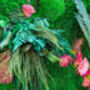 Preserved Moss Wall, Moss Wall Art With Flowers, thumbnail 4 of 7