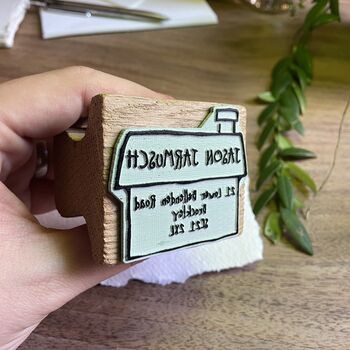 Personalised Address Stamp ~ House, 2 of 9