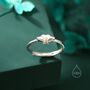 Sterling Silver Moth Ring, thumbnail 4 of 12