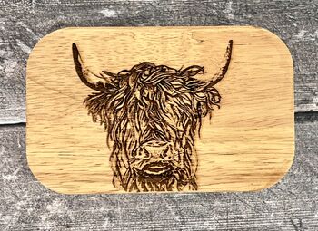 Highland Cow White Butter Dish, 3 of 4