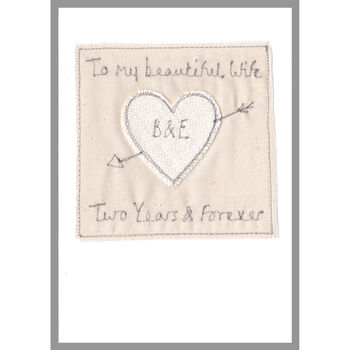 Personalised Cupid Heart Wedding Or Anniversary Card, 9 of 12