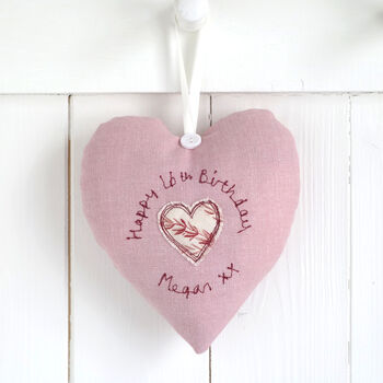 Personalised 18th Birthday Hanging Heart Gift For Her, 5 of 11