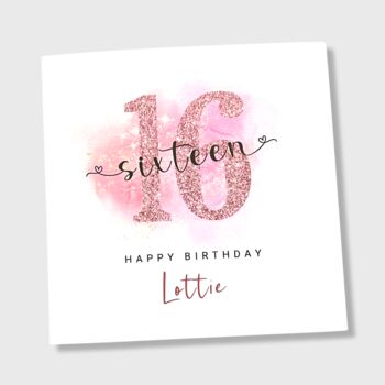 Personalised 16th Birthday Card For Her, 2 of 4