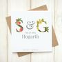 Personalised Floral Wedding Card, thumbnail 2 of 6