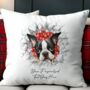 Personalised Christmas Boston Terrier Break Through, thumbnail 5 of 10