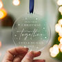 Personalised Our First Christmas Acrylic Ornament, thumbnail 1 of 8