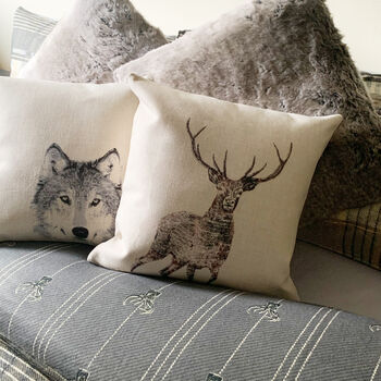 Wolf Scatter Cushion, 4 of 4