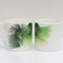 Tropical Cabbage Leaf Design Bone China Mug, thumbnail 3 of 9