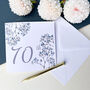 70th Birthday Floral Coaster, thumbnail 5 of 7