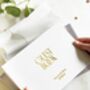 Personalised Gold Foiled Wedding Guest Book, Hardback, thumbnail 5 of 9