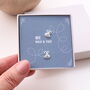 'Bee Wild And Free' Sterling Silver Bee Earrings, thumbnail 1 of 4