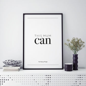 'This Mum Can' Typographic Print, 3 of 4