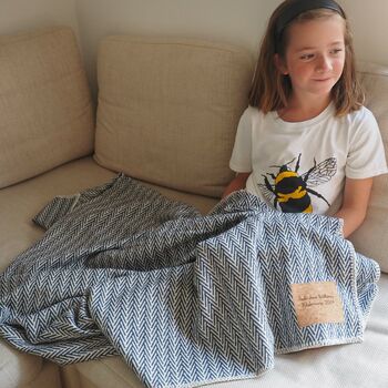 Personalised Organic Cotton Throw, 2 of 11