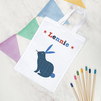 Personalised Child's Rabbit Party Bag, 2 of 3