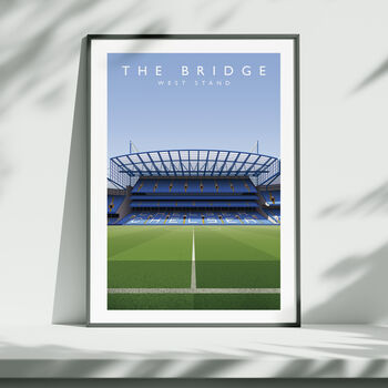 Chelsea Fc Stamford Bridge West Stand Modern Era Poster, 3 of 7