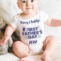 Personalised First Father's Day Beer And Milk Baby Grow, thumbnail 1 of 2