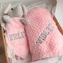 Personalised Baby Blanket And Elephant Comforter, thumbnail 5 of 11