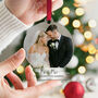 Personalised First Christmas Married Photo Ornament Gift, thumbnail 8 of 11