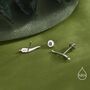 Sterling Silver Tiny Chili Pepper Stud Earrings, thumbnail 2 of 12