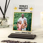World’s Greatest Dad Photo Gift | Personalised Father’s Day Award, thumbnail 1 of 2