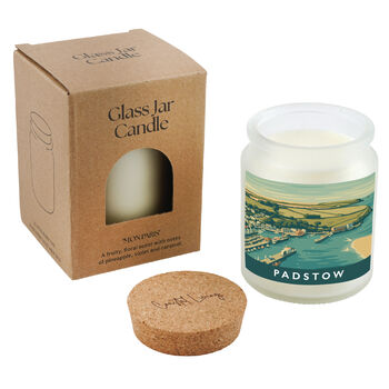 Padstow Scented Glass Jar Candle • Cornwall • Cornish Gift • Coastal Living • Gift Box, 3 of 3