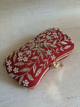 Red Frog Clasp Clutch, 6 of 9