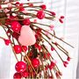 Valentine's Red And Pink Heart Shape Twig Wreath, thumbnail 10 of 10