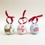 Personalised Hand Illustrated Snowman Christmas Bauble, thumbnail 5 of 5