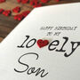 Personalised Birthday Card For Special Son, Handmade Card, thumbnail 4 of 4